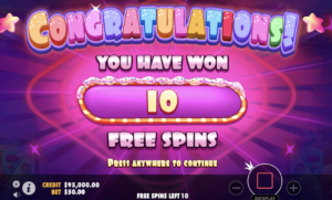 free spin candy rush